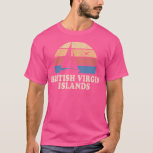 Britische Jungfrauen Sailboat 70er T-Shirt