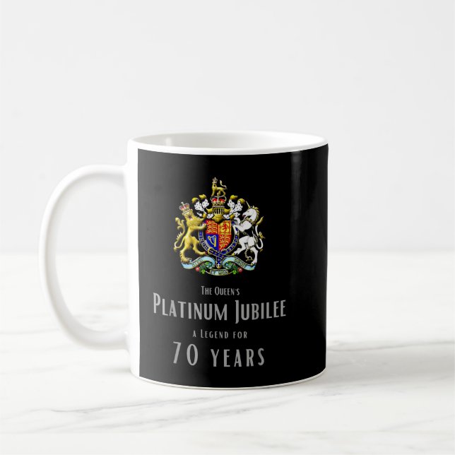 Britische Königin Monarchie The Queens Platinum Ju Kaffeetasse (Links)