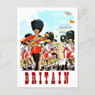 Britische königliche Garde Vintage-Reisepostkarte Postkarte