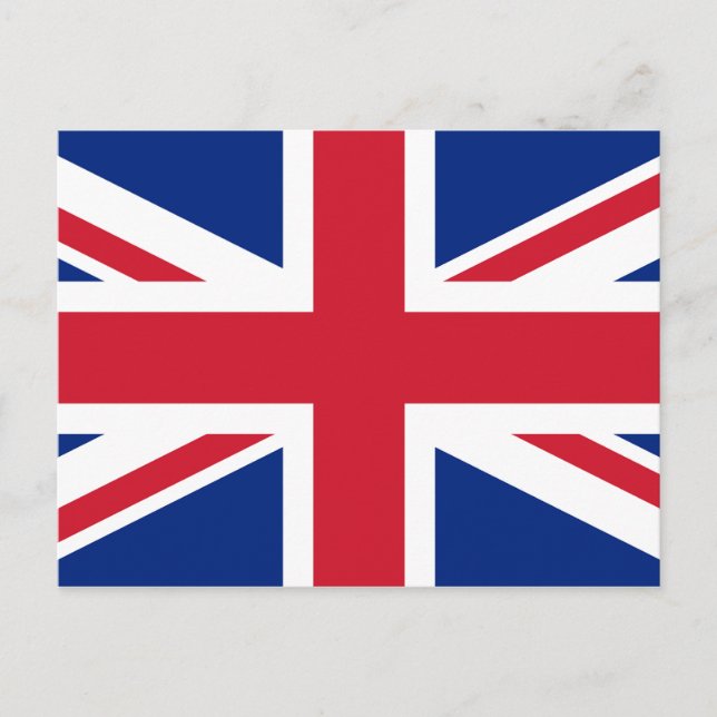 BRITISCHE Königreich-Gewerkschafts-Jack-Flagge Postkarte (Vorderseite)