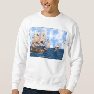 Britische Kriegsschiffe in Meer Sweatshirt