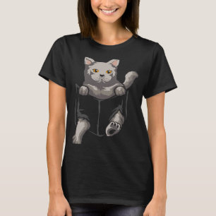 Britische Kurzkatzen in der Tasche I Katzen T-Shirt