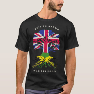Britische Landwirtschaft mit jamaikanischen Wurzel T-Shirt