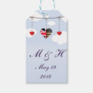 Britische Liebe Hearts Königliche Hochzeit Geschenkanhänger