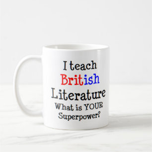 britische Literaturlehre Kaffeetasse