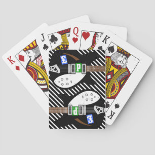 Britische Mod Pop Art Gitarre Spielkarten