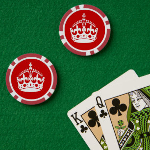 Britische Monarchenkrone Pokerchips