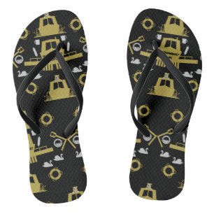 Britische Narrowboat-Geschenke Flip Flops
