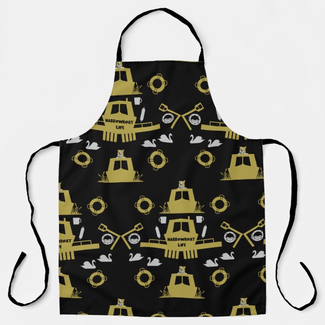 Britische Narrowboat-Geschenke Schürze (Vorderseite)