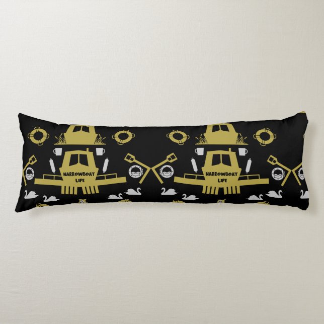 Britische Narrowboat-Geschenke Seitenschläferkissen (Vorderseite)