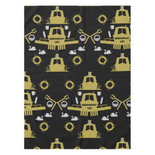 Britische Narrowboat-Geschenke Tischdecke