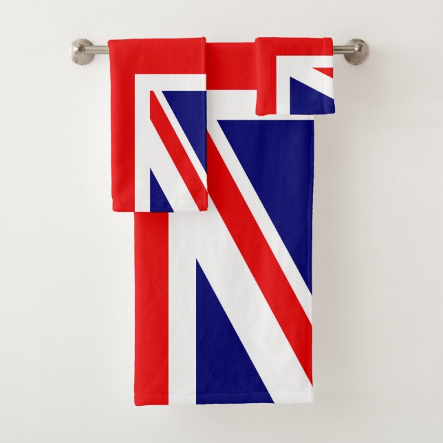 Britische Nationalflagge - Union Jack Badhandtuch Set (Insitu)