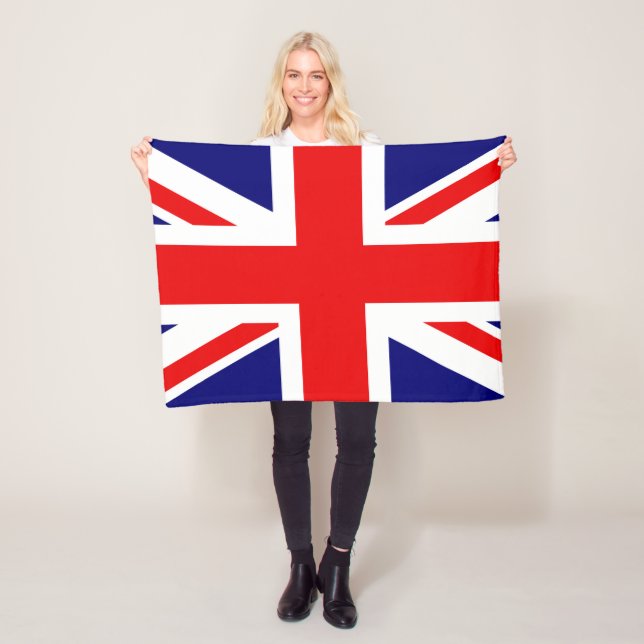 Britische Nationalflagge - Union Jack Fleecedecke (Beispiel)