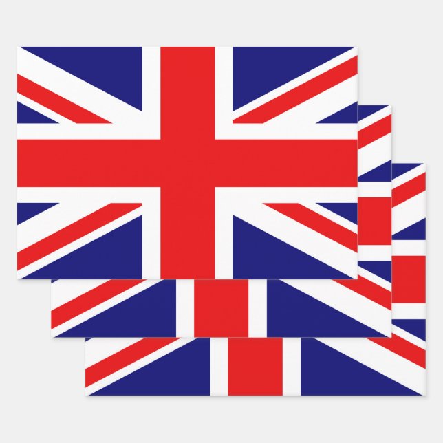 Britische Nationalflagge - Union Jack Geschenkpapier Set (Set)