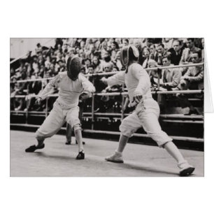 Britische olympische fechtende Karte 1948