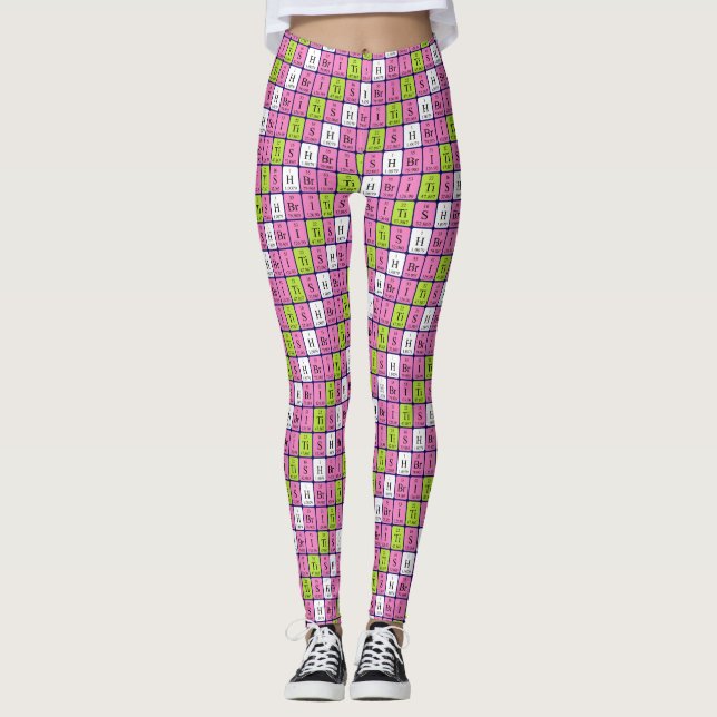 Britische Periodensystem patriotische Leggings 1 (Vorderseite)