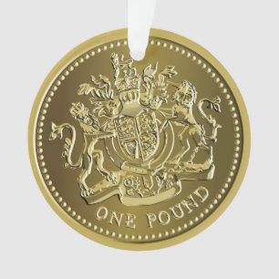Britische Pfund-Münzschmuck Ornament