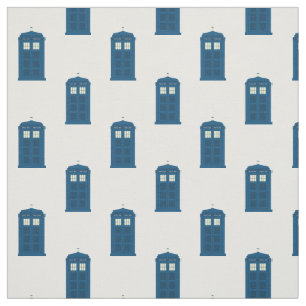 Britische Polizei-Telefonzelle Stoff