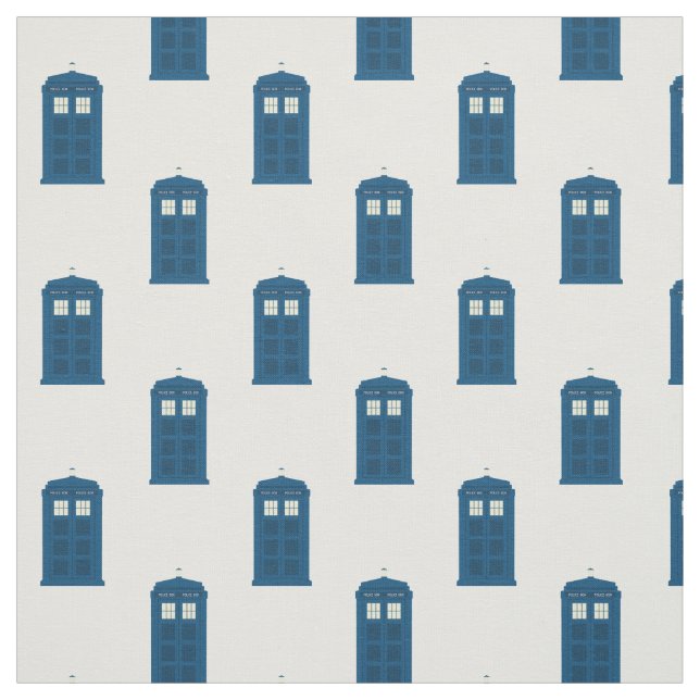 Britische Polizei-Telefonzelle Stoff (Muster)