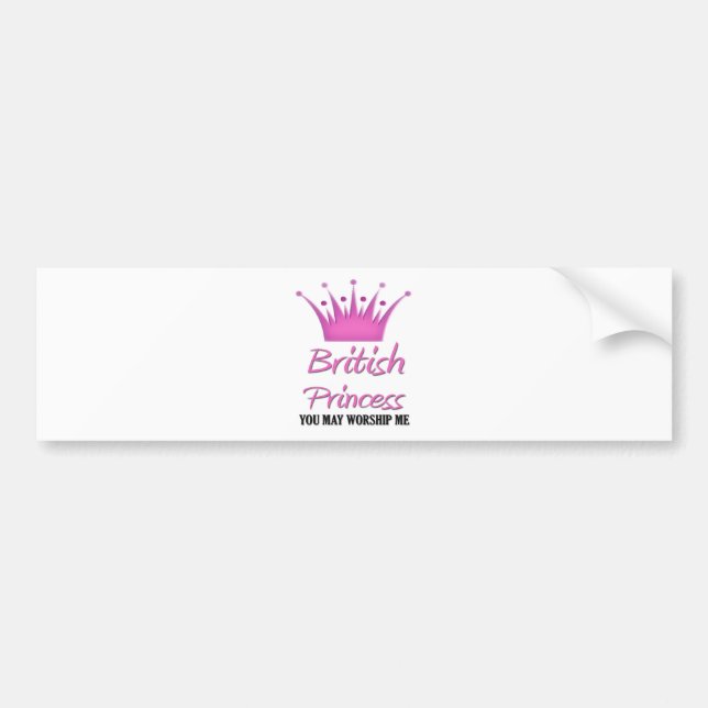 Britische Prinzessin Autoaufkleber (Vorne)