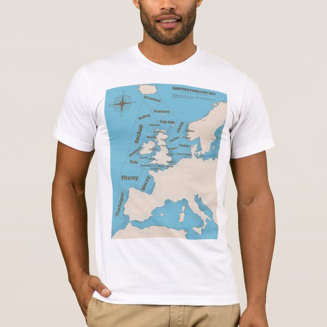 Britische Prognosen für die Schifffahrt T-Shirt (Vorderseite)