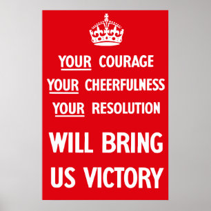 Britische Propaganda WW2 Poster