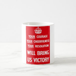 Britische Propaganda WW2 Tasse