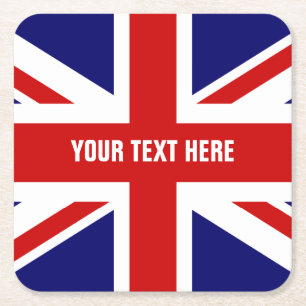 Britische Rechteckiger Pappuntersetzer