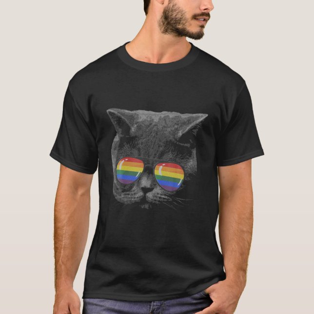 Britische Regenbogenflagge für den Monat Pride T-Shirt (Vorderseite)