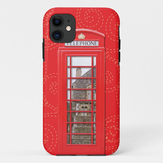 Britische rote Telefonzelle iPhone Galaxy Razr Hül Case-Mate iPhone Hülle (Rückseite)