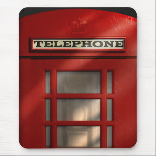 Britische rote Telefonzelle Mousepad