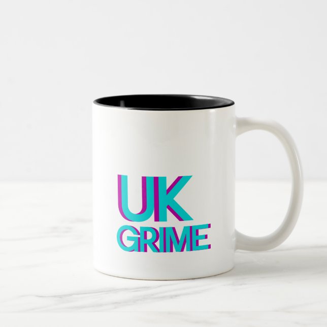britische Schmutzmusik Zweifarbige Tasse (Rechts)