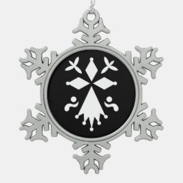 Britische Schneeflocke Schneeflocken Zinn-Ornament