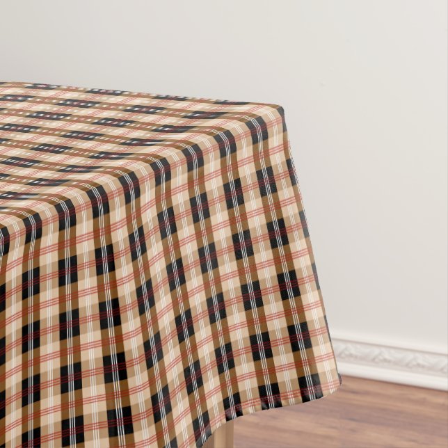 Britische Schwarz-Bein-Tartan kariert Tischdecke (Beispiel)