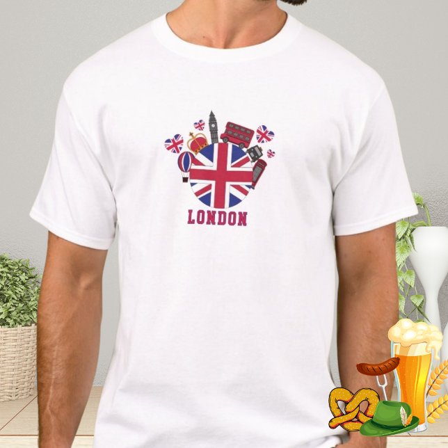Britische Sehenswürdigkeiten UK Reisen London Souv T-Shirt (Von Creator hochgeladen)
