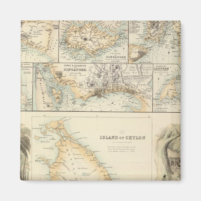 Britische Staatssessions im Indischen Meer Magnet (Vorne)