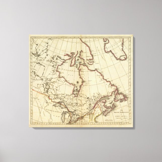 Britische Staatssessions in Nordamerika Leinwanddruck (Vorderseite)