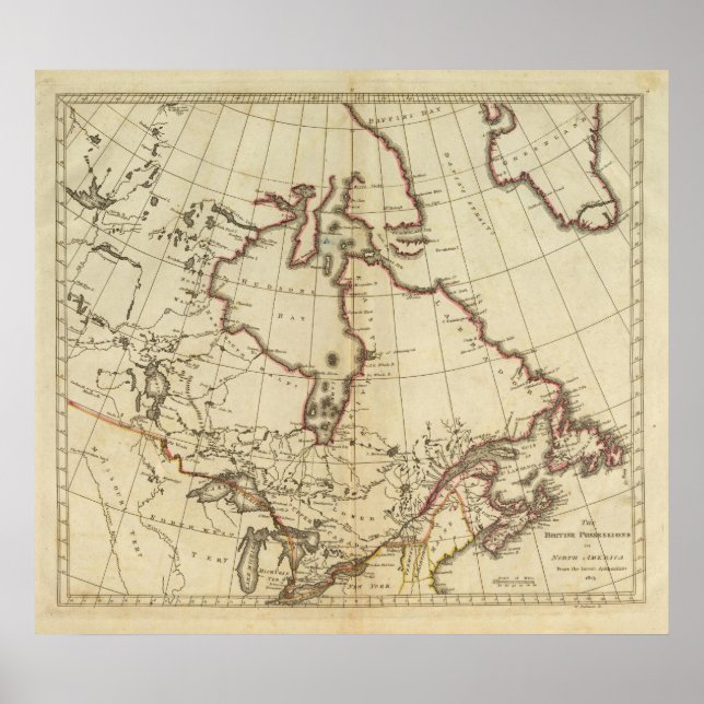 Britische Staatssessions in Nordamerika Poster (Vorne)