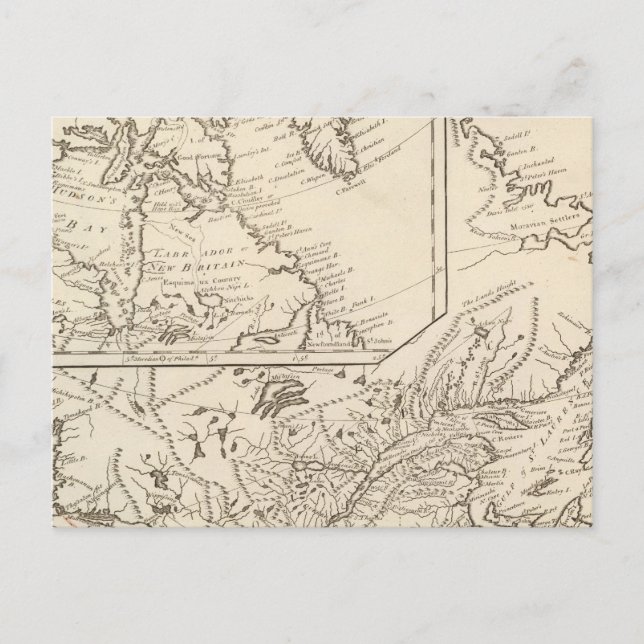 Britische Staatssessions in Nordamerika Postkarte (Vorderseite)