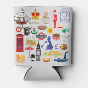 Britische Symbole Dosenkühler
