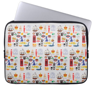 Britische Symbole Laptopschutzhülle