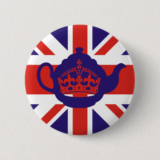 Britische Teapot-Flagge Button
