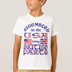 Britische Teile vorne T-Shirt