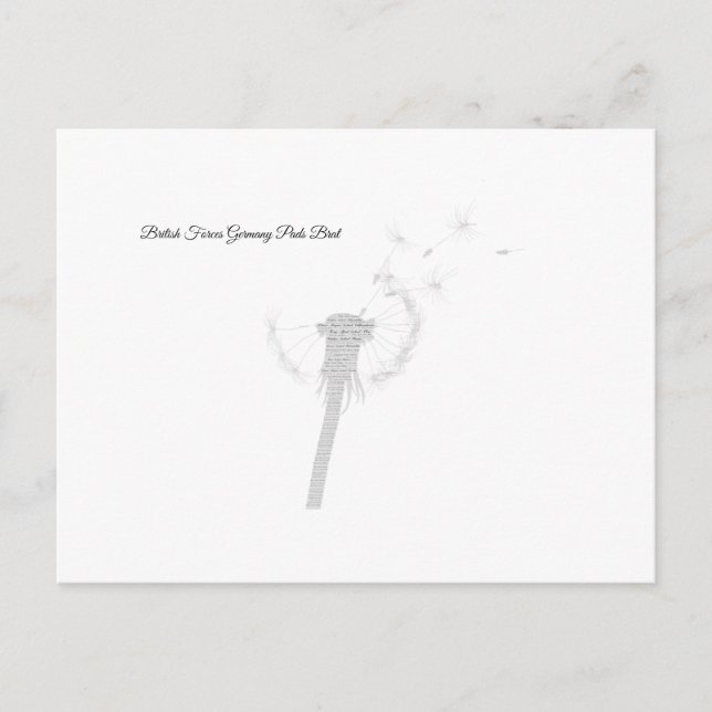 Britische Truppen Deutschland Pads Brat Postcard Postkarte (Vorderseite)