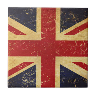 Britische Union Jack Flagge Vintage Keramikfliese