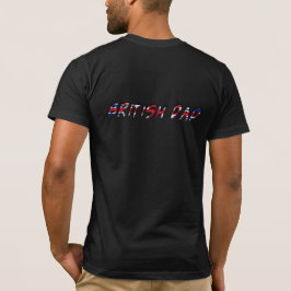 Britische Vater Union Jack UK Flaggentypografie T-Shirt