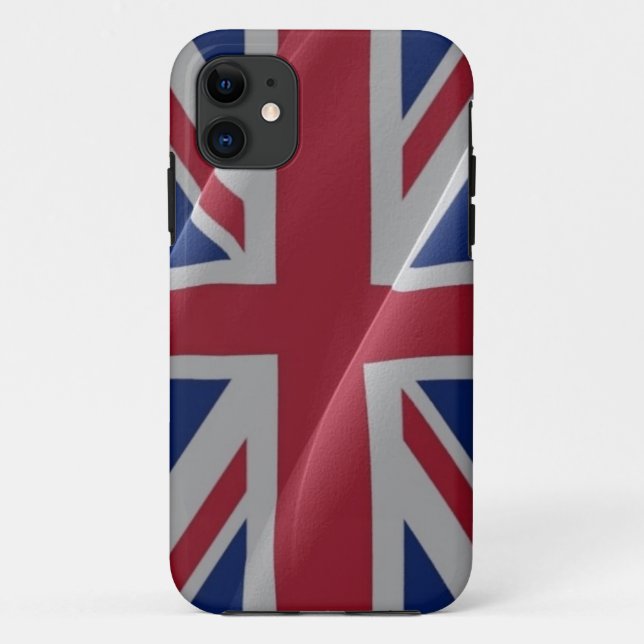 Britische Wellenflagge - Case-Mate iPhone Hülle (Rückseite)