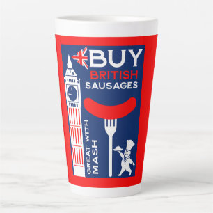 Britische Wurst und Mashküche Milchtasse