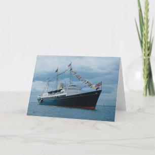 Britische Yacht "Britannia" Karte