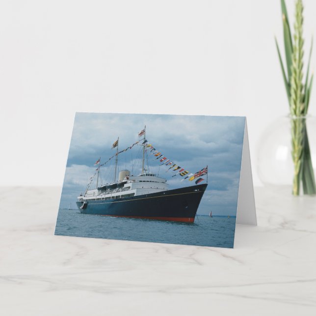 Britische Yacht "Britannia" Karte (Vorderseite)